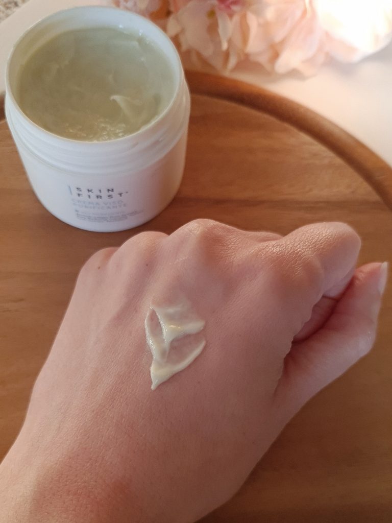 texture crema viso purificante skin first